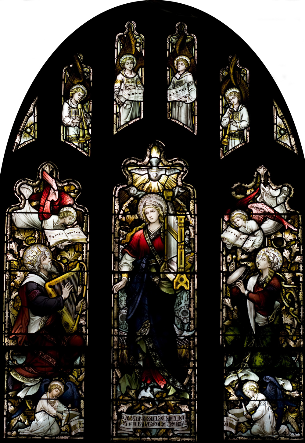 Hi Resolution St Cecilia Window